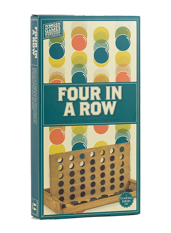 Professor Puzzle 42 Piece Wooden Four-In-A-Row Classic Board Game