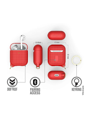 Catalyst Key Ring Case for Apple AirPods 1/2, Flame Red