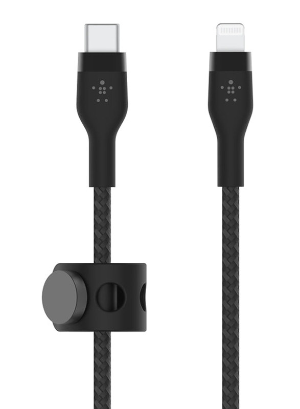 Belkin 1-Meter Boost Charge Pro Flex Lightning Cable, USB Type-C to Lightning for Apple Devices, Black