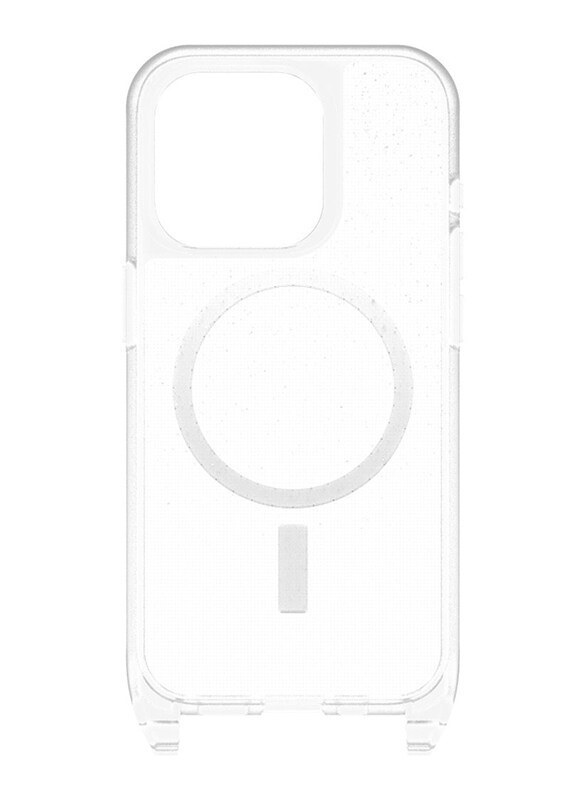 

Otterbox Apple iPhone 15 Pro React Necklace MagSafe Stardust Mobile Phone Back Case Cover, Clear