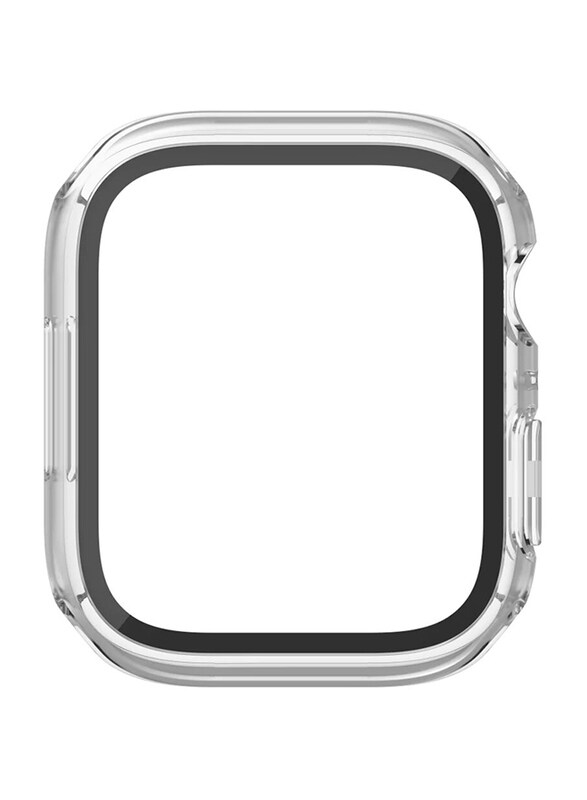 

Belkin 2-in-1 Treated Tempered Curve Screen Protector for Apple Watch 45mm Series 7, Clear/Black