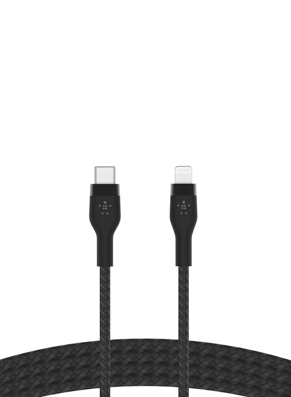 Belkin 1-Meter Boost Charge Pro Flex Lightning Cable, USB Type-C to Lightning for Apple Devices, Black