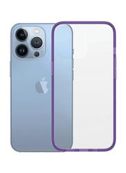 Panzerglass Apple iPhone 13 Pro Clear Case Color TPU Drop Protection Treated Mobile Phone Case Cover with Anti-Microbial, Grape Purple
