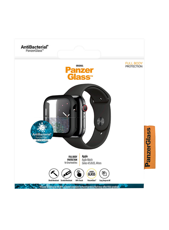 Panzerglass Screen Protector for Apple Watch 44mm Series 4/5/6/SE, Black