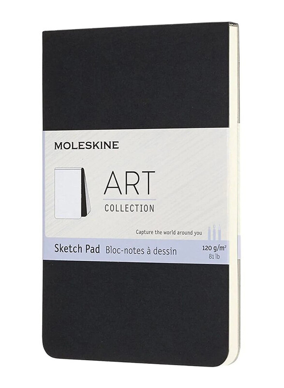 

Moleskine Art Soft Cover Sketch Pad, 120 GSM, Black