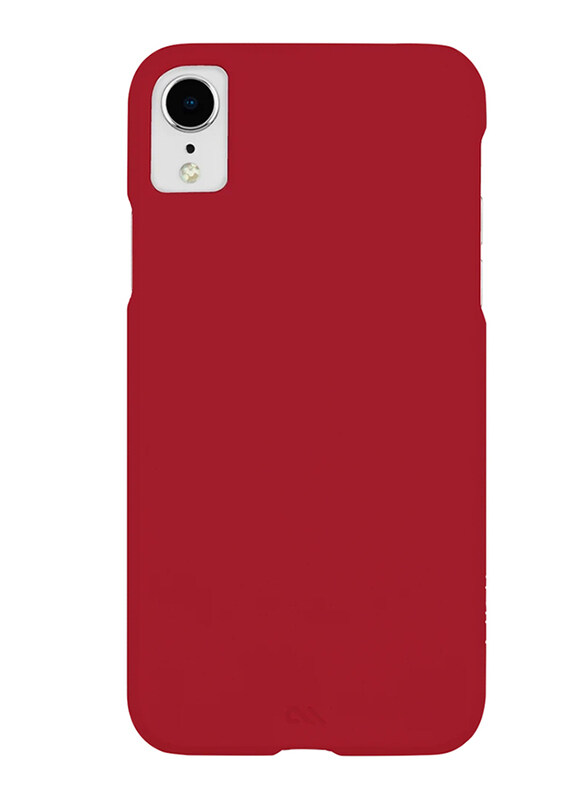 Case-Mate Apple iPhone XR Barely There Leather Mobile Phone Case Cover, Cardinal/Red