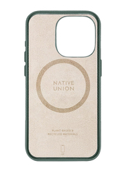 Native Union Apple iPhone 15 Pro 2023 (RE) Classic Leather Mobile Phone Case Cover with Magsafe, Green