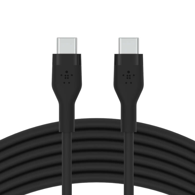 Belkin BoostCharge Flex USB-C to USB-C Charge & Sync Cable 3M Fast Charge Power Delivery, Heavy Duty, for Apple MacBook Air/Pro, iPad Pro/Air/Mini, Samsung Galaxy S23/22 Ultra - Black