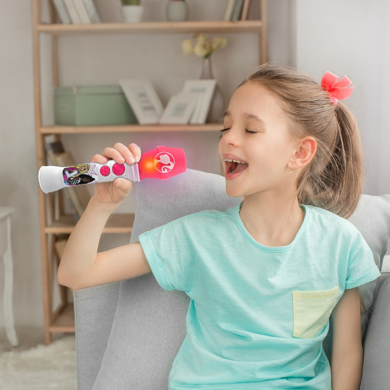 KIDdesigns Barbie Sing Along Microphone, Multicolour