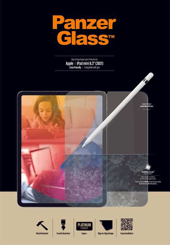 Panzerglass Apple iPad Mini 7th Gen 8.3-inch Glass Screen Protector, Clear