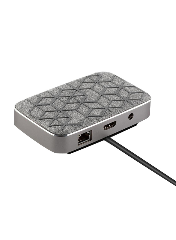 Moshi Symbus Q Compact USB C Dock, with Wireless Charging, Grey