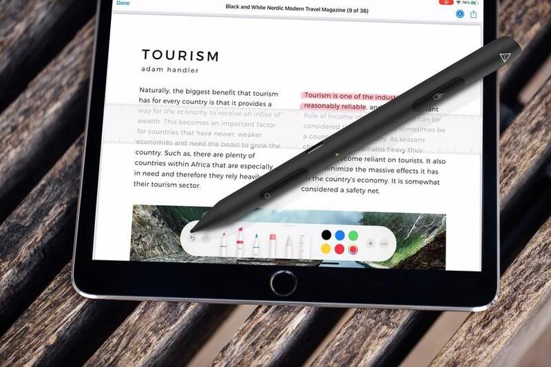 Adonit Note-M Stylus Pen for New Apple iPad/iPad Pro, Black