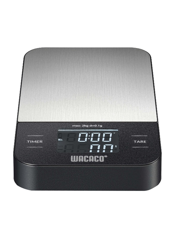 Wacaco Exagram Coffee Scale with Timer Pocket Digital Kitchen Weighing Scale, Black