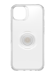 Otterbox Apple iPhone 14 Plus Otter + Pop Symmetry Plus MagSafe Mobile Phone Case Cover, Clear