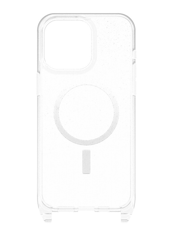 

Otterbox Apple iPhone 15 Pro Max React Necklace MagSafe Stardust Mobile Phone Back Case Cover, Clear