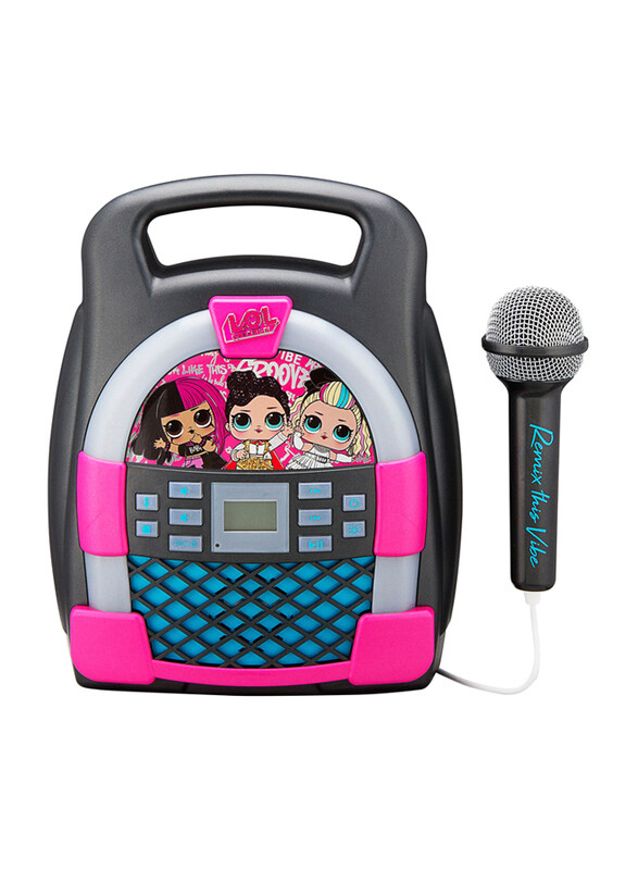 

iHome Kiddesigns Lol Surprise Bluetooth MP3 Sing Along Karaoke Machine, Ages 3+, Multicolour