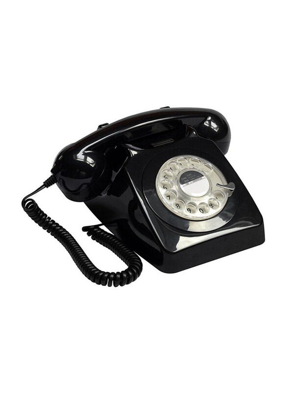 

GPO Retro 746 Rotary Telephone, Black