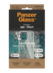 Panzerglass Apple iPhone 14 Mobile Phone Case Cover with Screen Protector, Clear