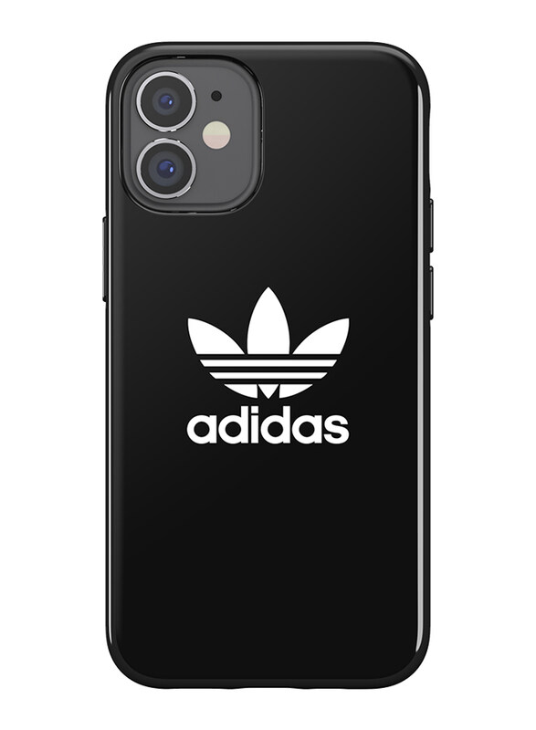 

Adidas Snap Apple iPhone 12 Mini Trefoil Mobile Phone Case Cover, Black