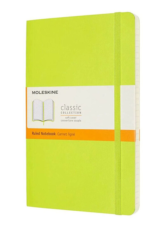 

Moleskine Classic Large Ruled Soft Cover Notebook, 5 x 8.25cm, Lemon Green