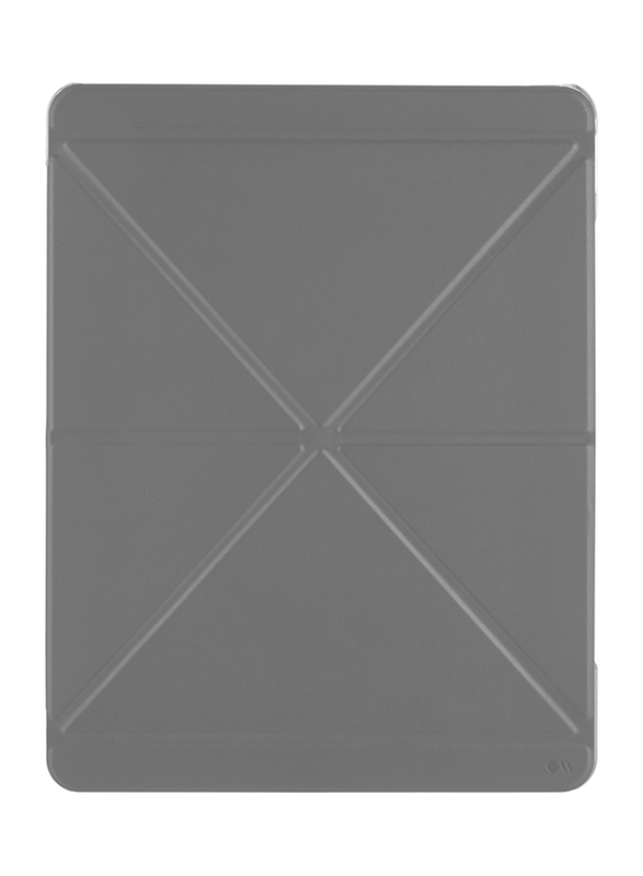 Case-Mate Apple iPad Pro (5th Generation) 12.9-inch (2021) Multi-Stand Origami Folding Folio Tablet Flip Case Cover, Grey