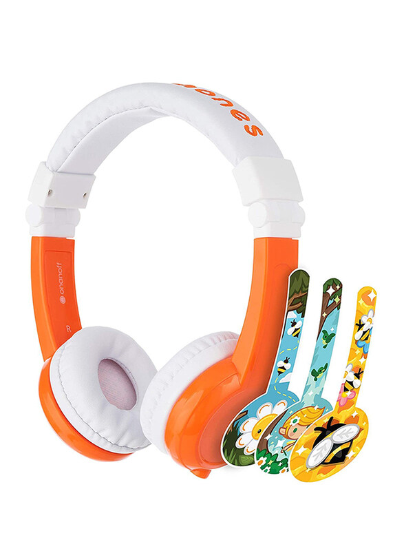 

BuddyPhones Explore Foldable Wireless On-Ear Headphones, with Mic, Orange