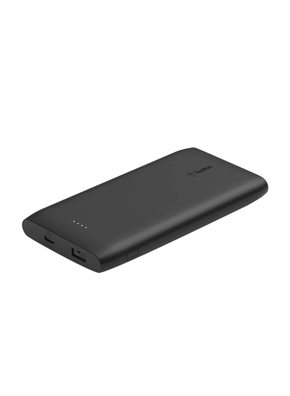 Belkin 10000mAh Boost Charge USB Type-C Power Bank, Powerful 18W PD Tablet & Smartphone Charger with cable included, Black