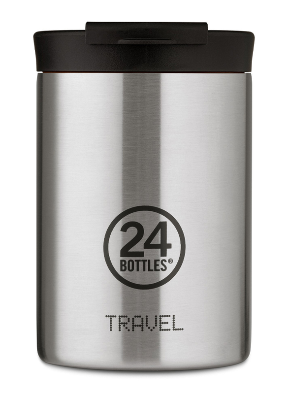 24Bottles 350ml Travel Double Walled Insulated Stainless Steel Tumbler, Steel
