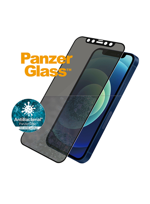 Panzerglass Apple iPhone 12 Mini Privacy Edge-to-Edge Tempered Glass Mobile Phone Screen Protector, Black