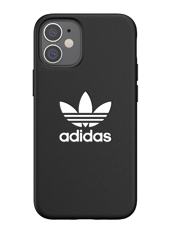 Adidas Originals Apple iPhone 12 Mini Basic Moulded Mobile Phone Case Cover, Black/White