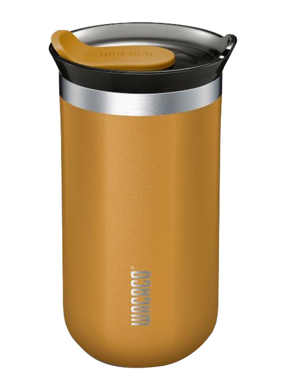 Wacaco 300ml Stainless Steel Octaroma Vacuum Insulated Travel Mug, Yellow