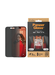 Panzerglass Apple iPhone 15 Pro 2023 Ultra Wide Privacy Screen Protector, Black