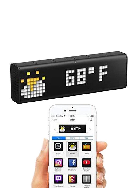 

Lametric Smart Clock with LED Indicator Panel, Black