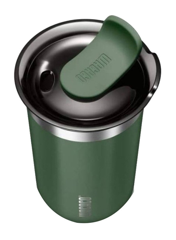 Wacaco 435ml Octaroma Grande Double Wall Stainless Steel Vacuum Insulated Mug, Green