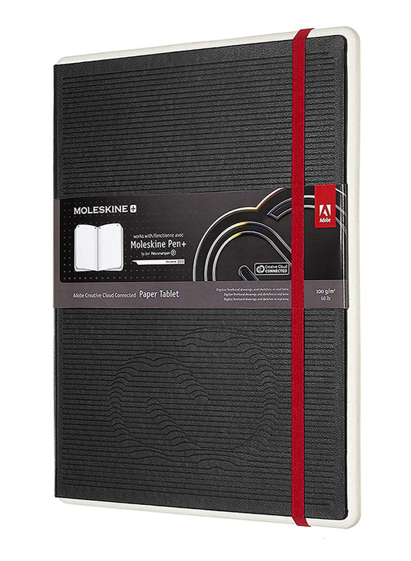 Moleskine Classic Ruled Paper Notebook Journal with Hard Cover & Elastic Closure, 19 x 25cm, Black
