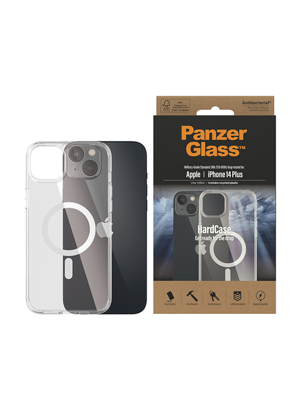 Panzerglass Apple iPhone 14 Plus 2022 Hard Case MagSafe Mobile Phone Case Cover, Clear