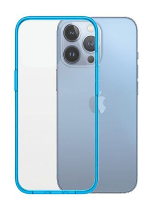 Panzerglass Apple iPhone 13 Pro Clear Case Color TPU Drop Protection Treated Mobile Phone Case Cover with Anti-Microbial, Bondi Blue