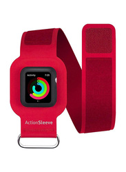 Twelve South Silicone Action Sleeve Arm Band for Apple Watch 38mm, Red