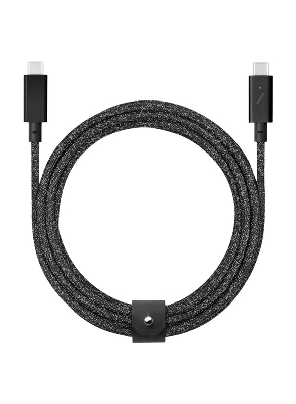 

Native Union 2.4-Meter Belt Cable Pro Usb-C to Usb-C Charge & Sync Cable, Black