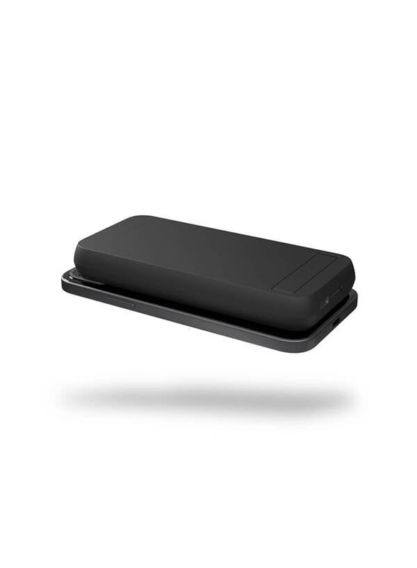 Zens 10000mAh Dual Side Magnetic Qi Power Bank Wireless Charger, Black