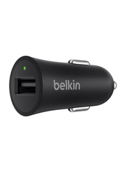 Belkin Boostup USB Car Charger with USB Type A to USB Type-C Cable, 18W, Black
