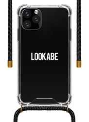 Lookabe Apple iPhone 11 Pro Necklace Mobile Phone Case Cover, with Cord, Black/Clear