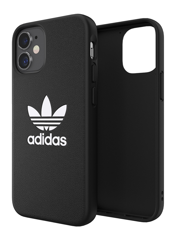 Adidas Originals Apple iPhone 12 Mini Basic Moulded Mobile Phone Case Cover, Black/White