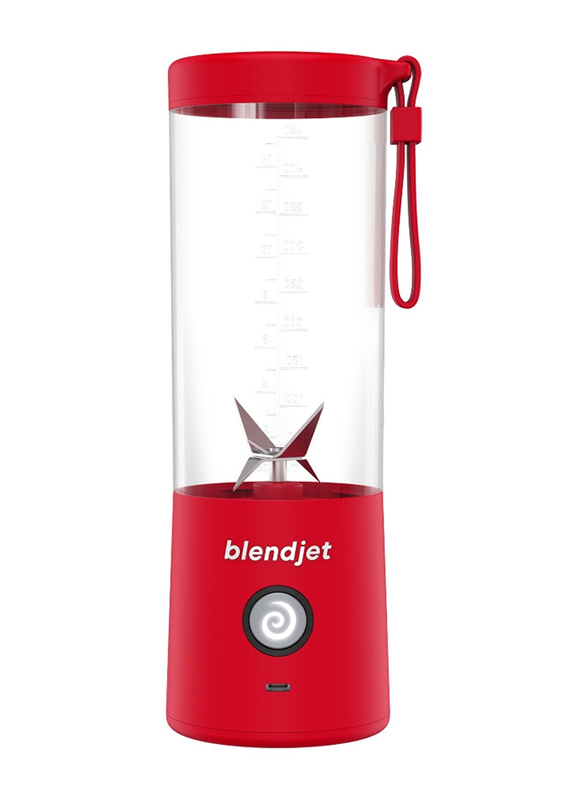 Blendjet 16Oz V2 Portable Blender with 6 Stainless Steel Blades, Red