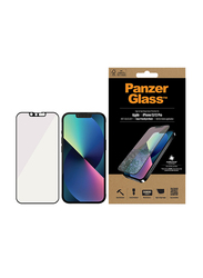 PanzerGlass Apple iPhone 13/13 Pro Edge-to-Edge Black Frame with Anti-Microbial Mobile Phone Screen Protector, Anti-Bluelight Clear