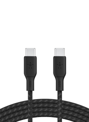 Belkin 3-Meter BoostCharge USB-C to USB-C Braided Cable, Black