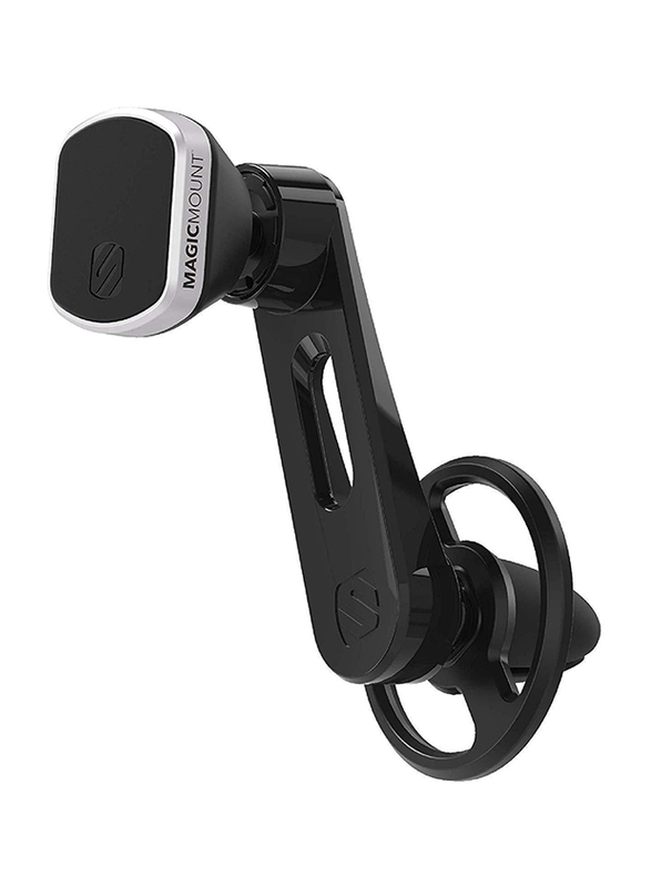 Scosche Universal Free Flow Vent Magnetic Car Mount with Adjustable Arm, Black