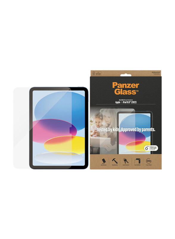 

Panzerglass Apple Ipad 10.9 Inch 10th Generation Screen Protector Ultra Wide Fit Edge to Edge Protection, Clear