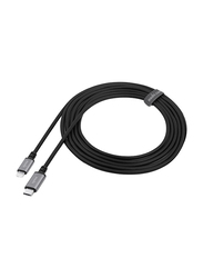 Moshi 3-Meter Lightning Cable, USB Type-C Male to Lightning for Apple iPhone/iPad/iPod, Black