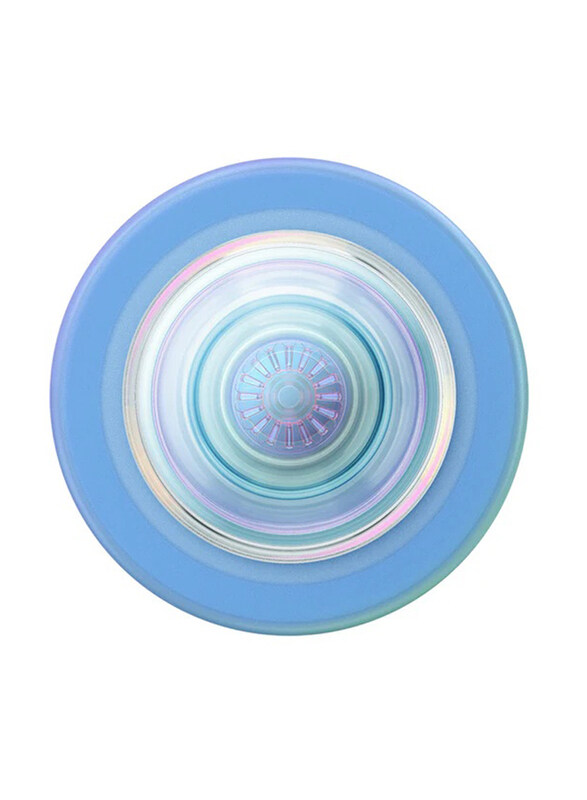 

PopSockets Apple iPhone 15/14/13/12 MagSafe Opalescent Pop Magnetic Phone Grip with Stand, Blue